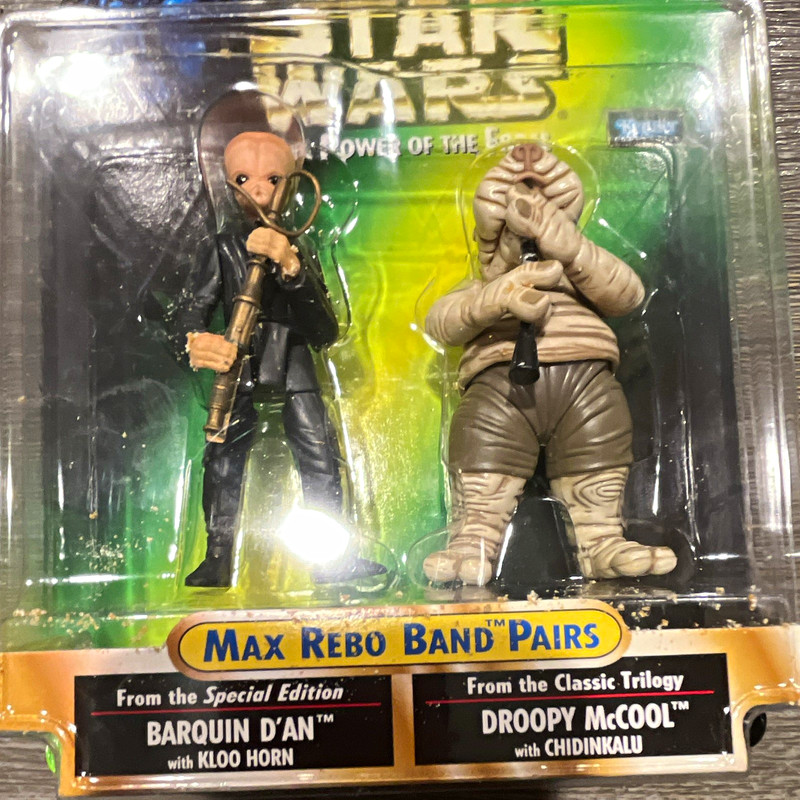 Kenner Star Wars Power of the Force Max Rebo Band Barquin D'an & Droopy 1998