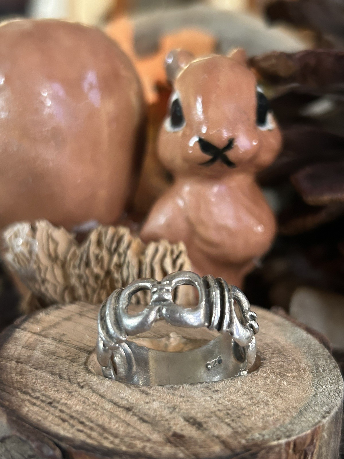 925 Sterling circles  Ring - image 4