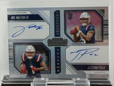 2024 Panini Contenders Joe Milton III & Jalynn Polk Auto /100 New England Pats