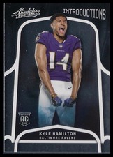 Kyle Hamilton 2022 Panini Absolute Introductions Rookie Card!!. rookie card picture