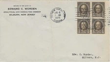 FDC  551-6  --  Worden--   Apr 4, 1925