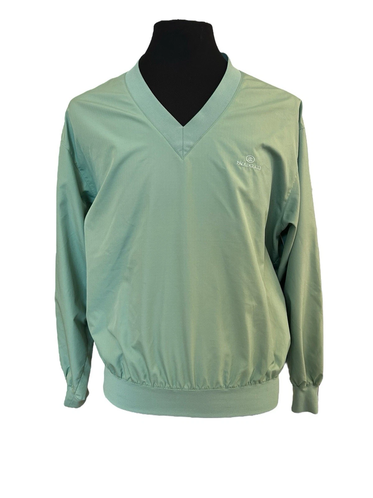 Maglione golf uomo grande vintage Paulo Gucci verde
