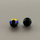 288 Piece Swarovski 5000 Crystal Jet Black AB 3mm Round Faceted Beads — photo 2