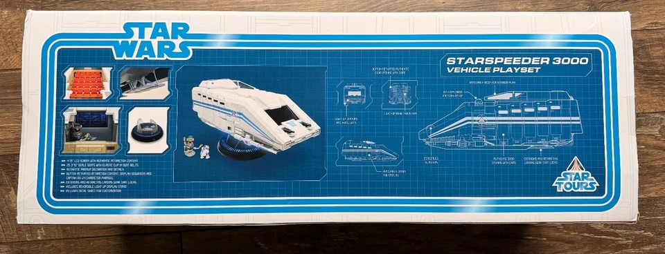 星球大战星球大战 STARSPEEDER 3000 汽车游戏套装 2024 迪士尼 D23 Expo 全新带盒 — 第 3/4 张图片