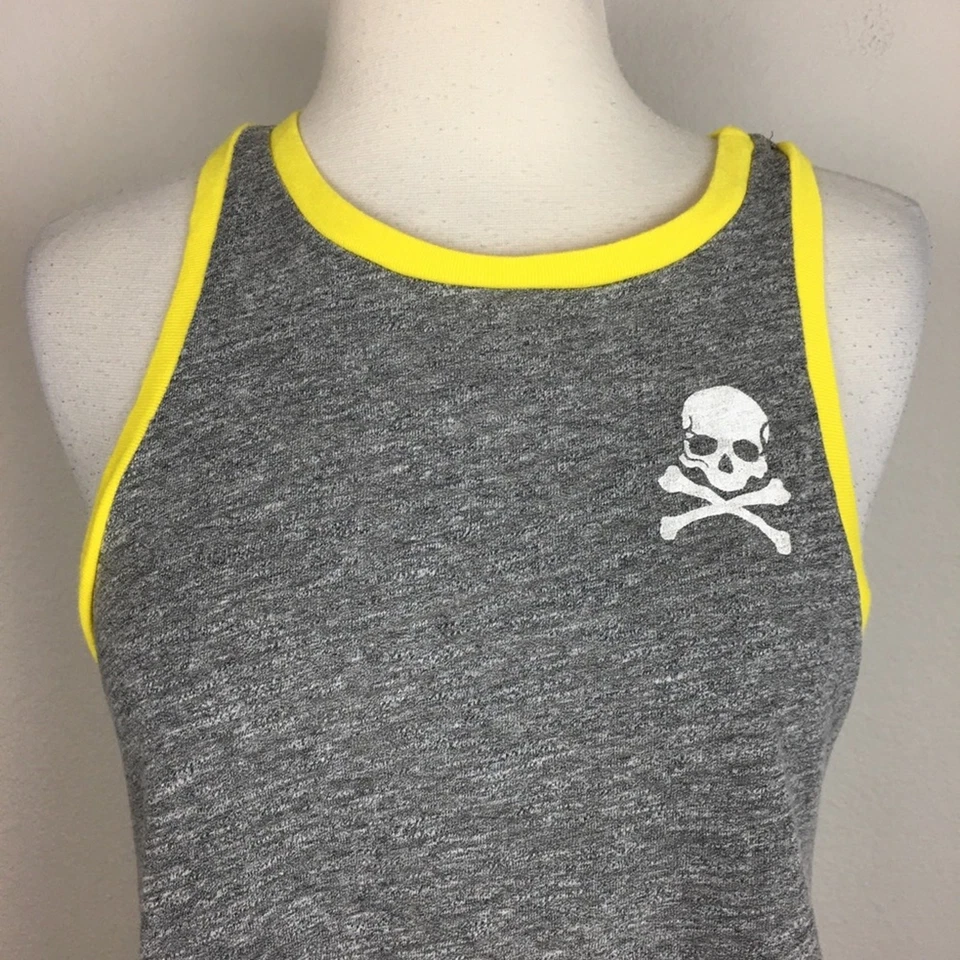 Tanque deportivo Soul Cycle gris y amarillo mediano Foto 2 de 4