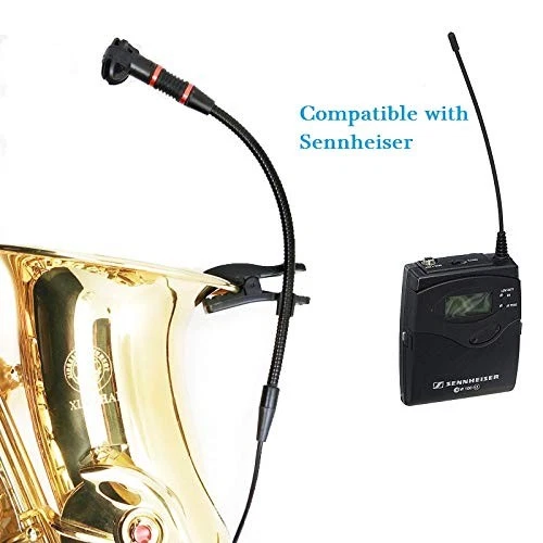 Instrument Microphone for Sennheiser Wireless Condenser Cardioid Clip on Goos... - Image 3 of 3