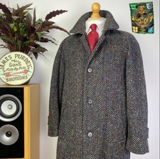 Gerard Donegal Tweed Mantel Fischgrät Raglan...