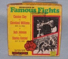 Vintage 8mm Castle Film FAMOUS FIGHTS, Cassius Clay v Williams  MORE