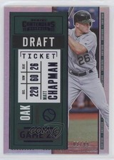 2020 Panini Contenders Draft Ticket Purple 7/99 Matt Chapman #50 0p0