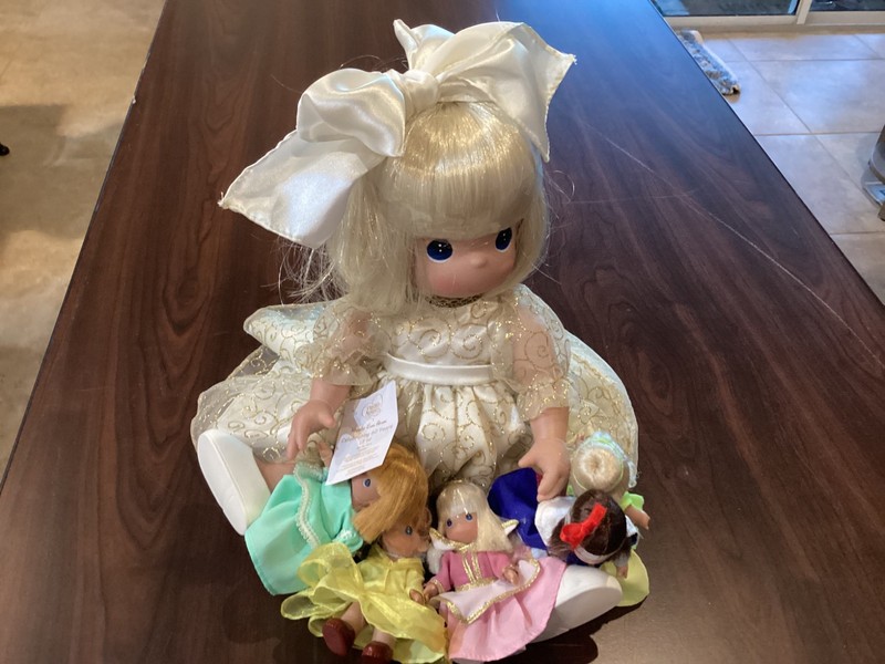 Disney 60th Anniversary MINI PRINCESS TINKERBELL Precious Moments Dolls NWT