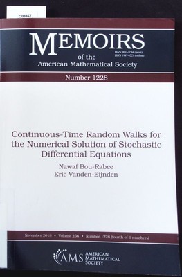 Continuous-time random walks for the numerical solution of stochastic differenti
