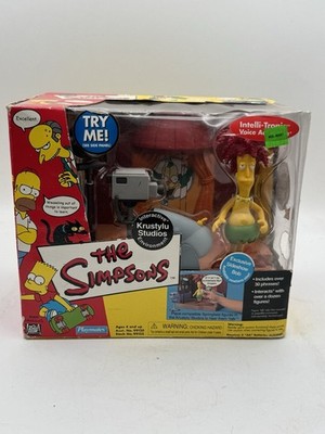 Playmates The Simpsons Krustylu Studios Springfield Interactive Set Box Damage