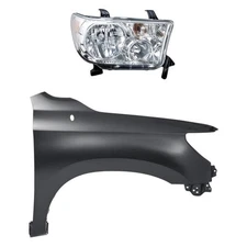 Headlight Fender For Toyota Tundra 2009 2010-2013 Passenger Side 2-Piece Kit