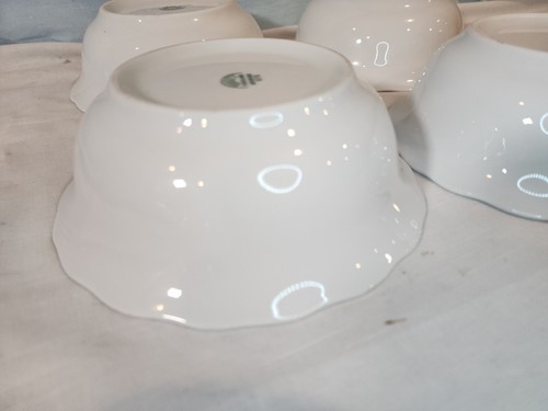 PILLIVUYT Porcelain Queen Anne Cereal Bowls, Set of 4 NICE! - Picture 10 of 17