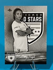 Mallory Pugh Swanson RC 2021 Parkside NWSL Black and White Rookie Card #180. rookie card picture