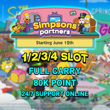 Simpsons partners Event Mono-poly Go Partners Slot ⭐️Full Carry 80K (NO RUSH)