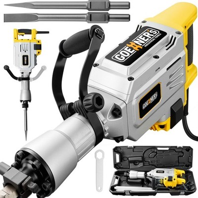 Demolition Jack Hammer Drill, MAX 3500W Jack Hammer Concrete Breaker 1900 BPM...