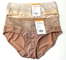 WARNERS 5609J Two Pairs No Pinch No Problems Lace Hipster Size S/5 w/Dots/Solid