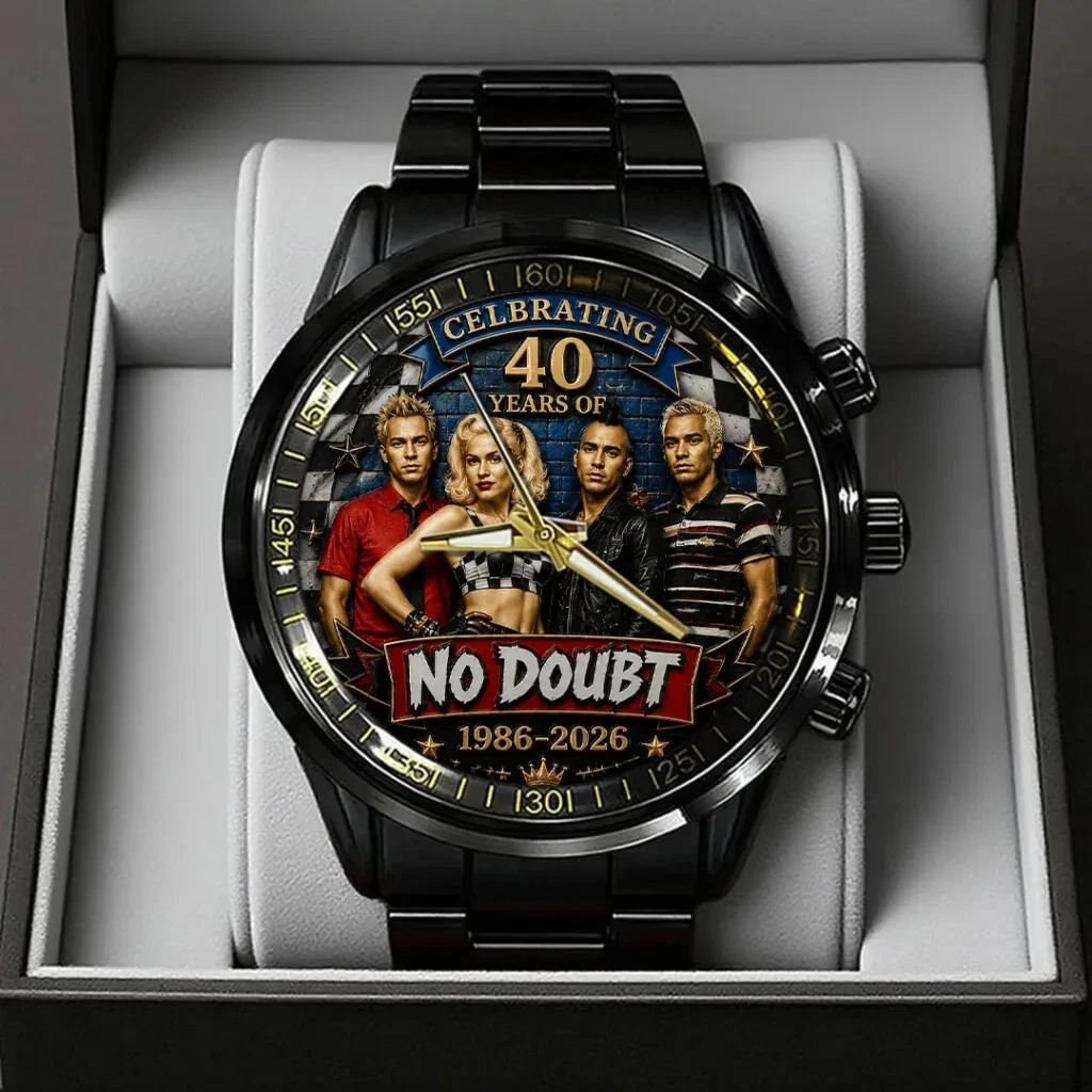 No Doubt 40th Anniversary Black Stainless Steel Watch