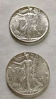 Lot of 2 1945 1946 Walking Liberty Half Dollars-90% Silver Ex Fine #L11