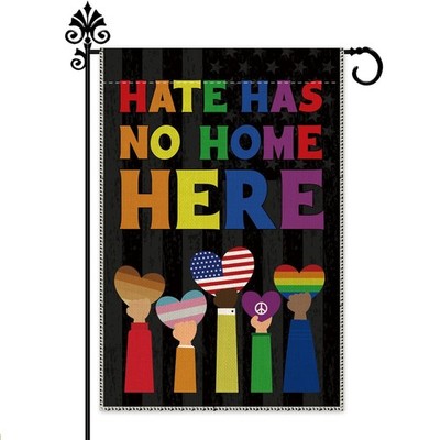 Hate Has No Home Here Welcome Garden Flag Autumn Yard Outdoor Farmhouse Decor...