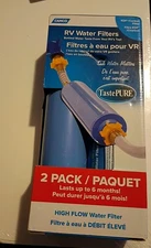 2-Pack Camco TastePURE RV/Marine Water Filter New Sealed