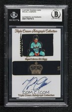 Miguel Cabrera Triple Crown Custom Card Signed Auto Detroit Tigers 1/1 BAS