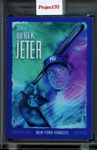 2021 Topps Project 70 Card #495 Derek Jeter by Brittney Palmer Rainbow Foil /70