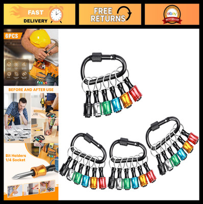 24PCS Hex Shank Drill Bit Holder Set, Quick Release Keychain Extension Bar, 3lbs