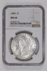 1880 MORGAN DOLLAR NGC MS64