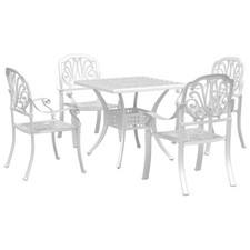 Bistro Set Table and Chair Garden Outdoor Patio Furniture Cast Aluminum vidaXL
