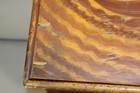 RARE 18TH C PA MINIATURE BLANKET CHEST WITH BALL FEET IN ORIGINAL GRAIN PAINT — photo 6