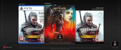 THE WITCHER 3 ANNIVERSARY STEELBOOK EDITION NEW PS5 10 YEARS CUSTOMS FREE