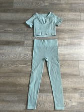 Women  s Activewear Legging And Top Set Stretch Size XS