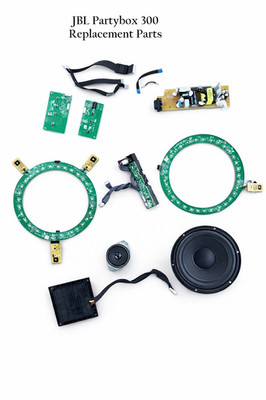 JBL PartyBox 300 OEM Parts   Woofer, Tweeter, LED Ring, Main Board, Power Board