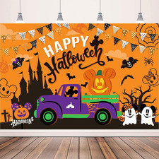 Halloween Backdrop, 5X3Ft Mouse Halloween Decorations Backdrop Banner