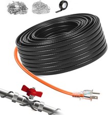 140FT Heat Tape for Water Pipes Roof  Gutter Snow De-Icing Heat Cable 140 feet