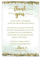 Wedding Thank You Cards 4x6  (90 Count)