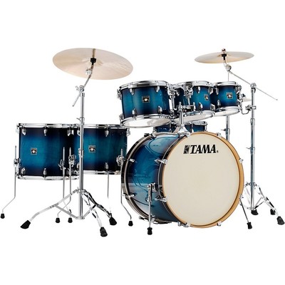 TAMA Superstar Classic CL72SBAB 7-Piece Shell Pack Blue Lacquer Brst Refurbished