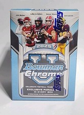 2025 Bowman Chrome University  Football Factory Sealed Blaster Box 