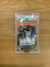 2025 Bowman Chrome Prospects Leo De  Vries Orange Shimmer Autograph /25 PSA 10
