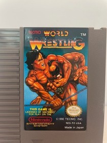 Tecmo World Wrestling (Nintendo NES) Authentic Cleaned Tested Working