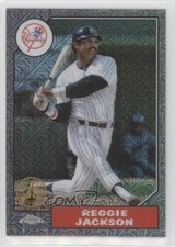 2022 Update 1987 Topps Chrome Silver Pack Series Mojo Black Reggie Jackson 0u17