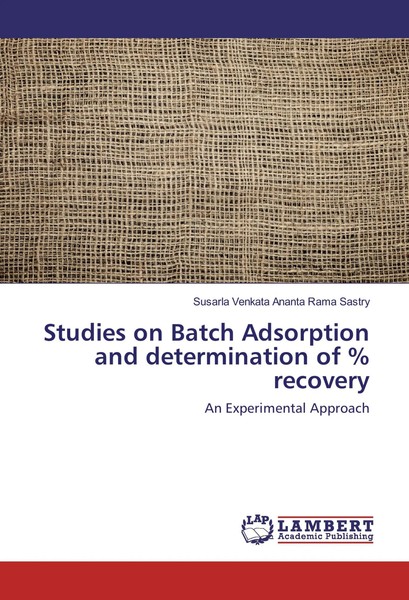 Susarla Venkata Ananta Rama Sastry | Studies On Batch Adsorption And...-image