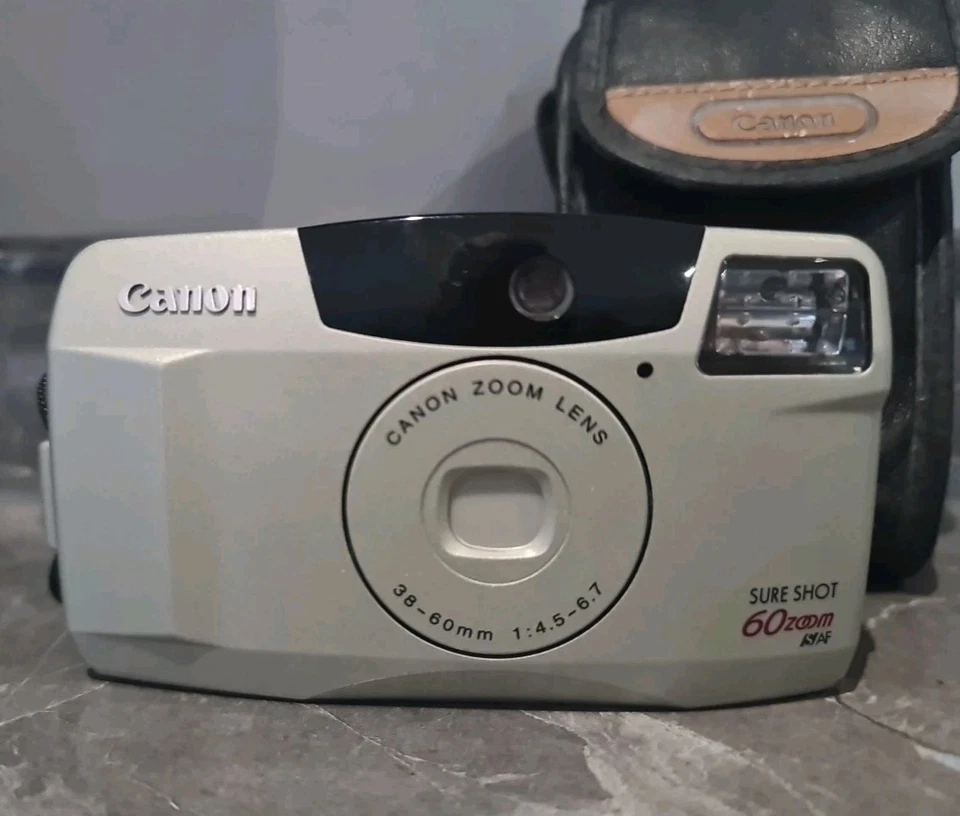 Canon Sure Shot 60 Zoom Film Camera 35mm Compact Point and Shoot Tested VGC - Image 4 of 4