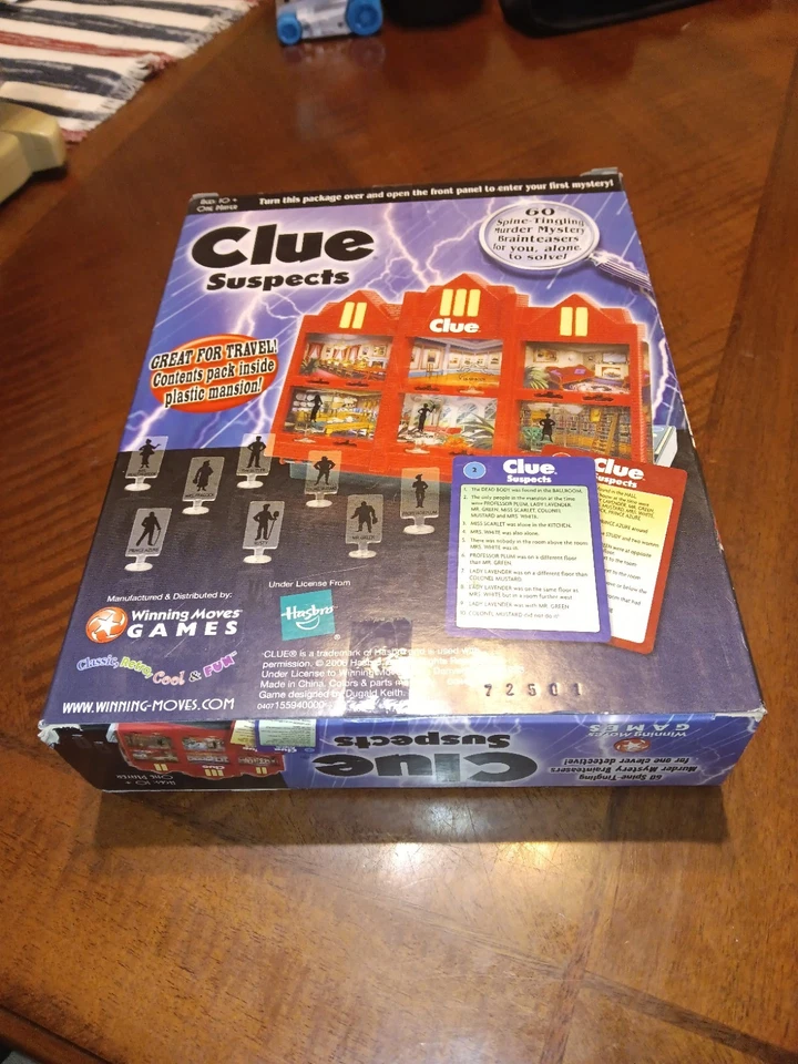 Vintage 1996 Clue Suspects WP702 Winning Moves Games NEW! *READ RARE! 🔥  - Image 2 of 4