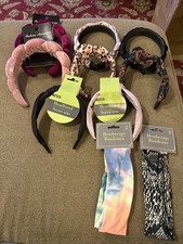 Mixed Lot Of 10 Hair Accessories - Headbands And Headwraps TD