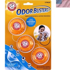 Fresh Burst Odor Control Balls 3-Pack Baking Soda Deodorizer for Tight Spaces