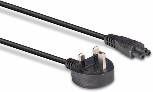 LINDY 30460 1m UK 3 Pin Plug to IEC C5"Cloverleaf" Power Cable, Black (Pack of 2 - 第 5/6 張圖片