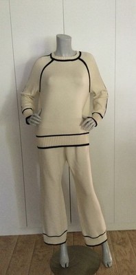 Lillusory 2 Piece Lounge Set Outfits Sweater and Sweatpants Size S